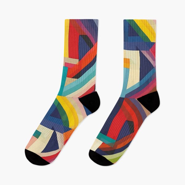 Item preview, Geometric patterns in rainbow colors v.4 designed and sold by Print2Harbor.