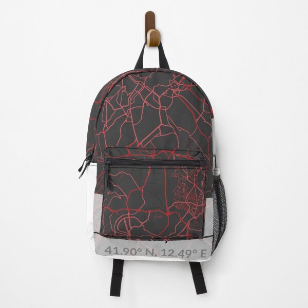 Item preview, Rome Minimalist Map Art (Red and Black) designed and sold by MapMyCity.