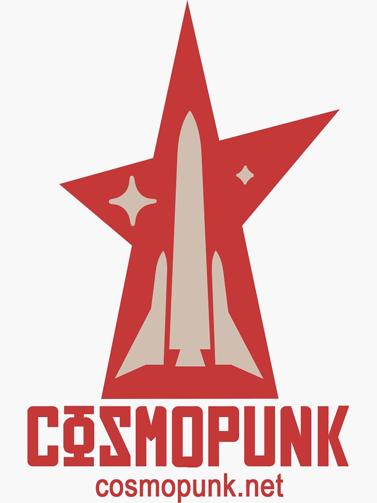 Thumbnail 3 of 3, Sticker, Cosmopunk Logo designed and sold by Cosmopunk.