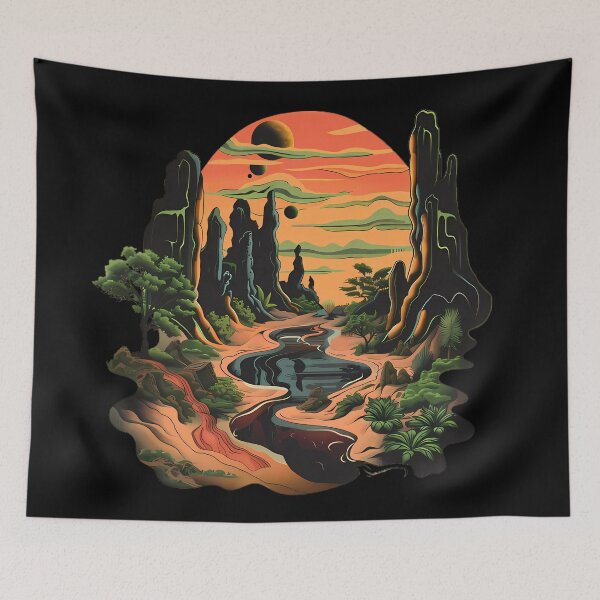 Item preview, “Mystical Canyon at Setting Sun” designed and sold by Art-Vortex-fr.