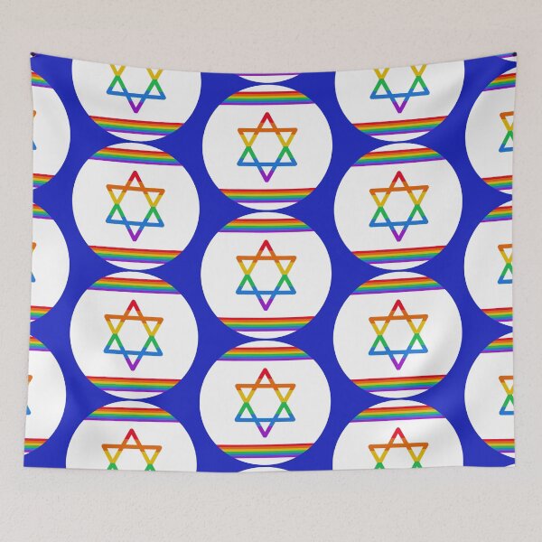 Item preview, Jewish Pride Star of David (stripes) designed and sold by PeaceforIsrael.