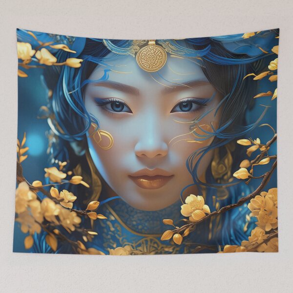 Item preview, Asian Goddess Portrait n°11 designed and sold by Grafik-Ai-Art.