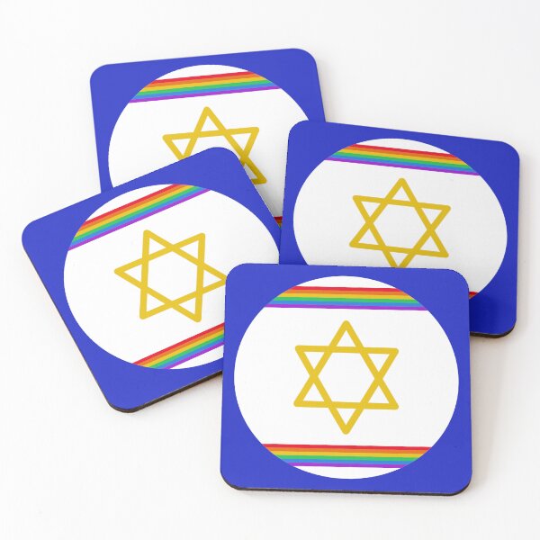 Item preview, Freedom Pride / Tel Aviv Pride Star of David (stripes) designed and sold by PeaceforIsrael.