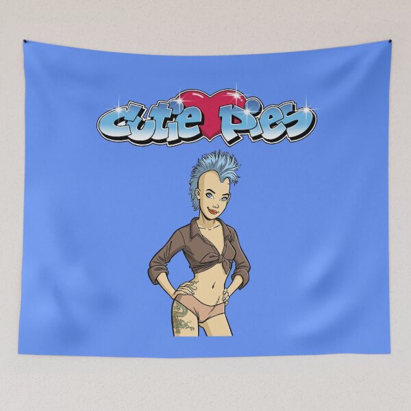Item preview, CutiePie #66 - Punk girl with dragon tattoo designed and sold by CutiePiesArt.