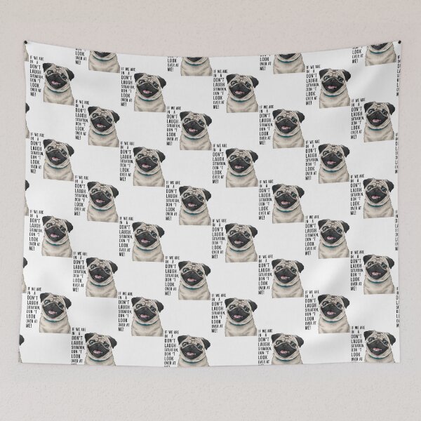 Item preview, Cute  watercolor  pug dog designed and sold by Sameena Fatima.