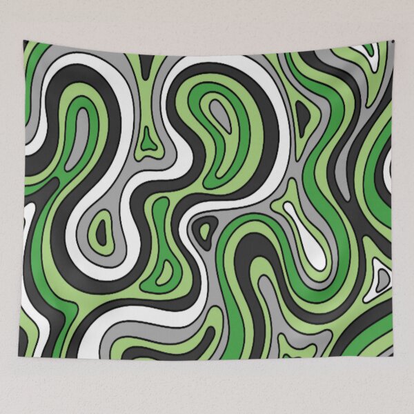 Item preview, Aromantic Pride Trippy Swirls designed and sold by everything4eva.