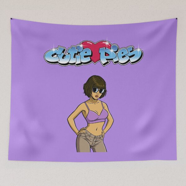 Item preview, CutiePie #50 - Pouting with fringe bob and shades designed and sold by CutiePiesArt.