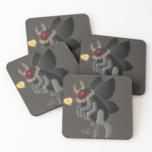 Item preview, Mothman with a heart bulb designed and sold by rubidium96.