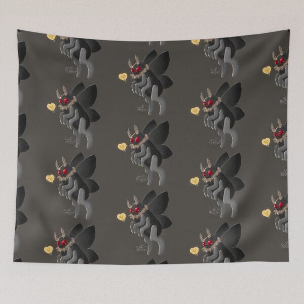 Item preview, Mothman with a heart bulb designed and sold by rubidium96.