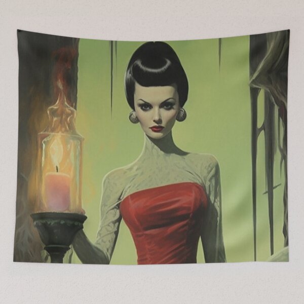 Item preview,  Vintage Horror Movie Homage with wonderful Unique Designs designed and sold by HappyNouveau.