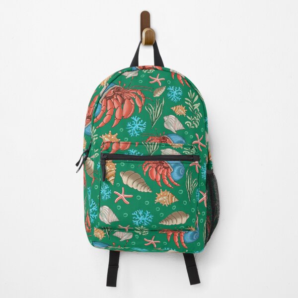 Item preview, Hermit crab and shells in Green designed and sold by Abizola.