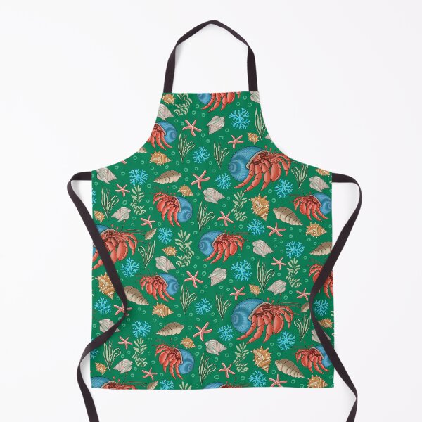 Item preview, Hermit crab and shells in Green designed and sold by Abizola.