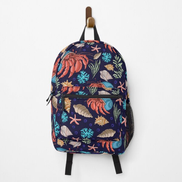 Item preview, Hermit crab, crustaceans, in dark blue designed and sold by Abizola.