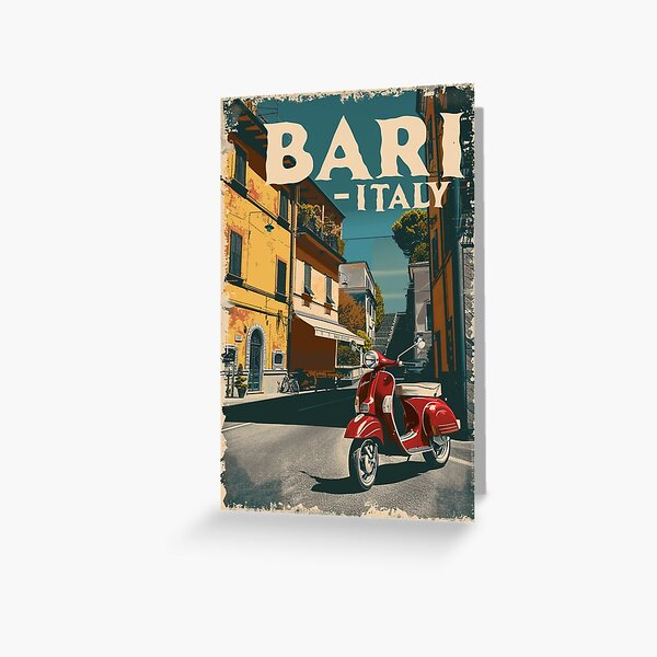 Item preview, A Vintage Travel Illustration of Bari - Italy designed and sold by GoodOldVintage.