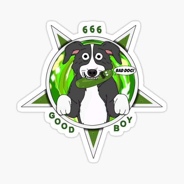 Mr Pickles Pentagram sticker