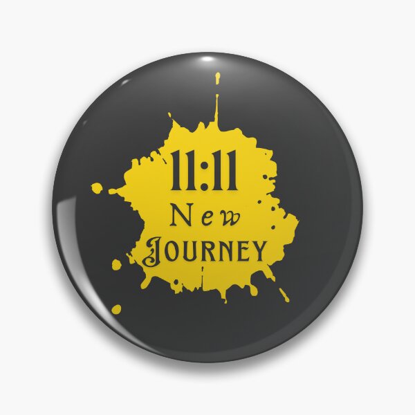 Item preview, 11:11 New Journey 1111 11 11 Angel Number Mirror Hour Angels Sign Lightworker Paint Splatter Yellow Blob Awaking Divine designed and sold by HelenGie.