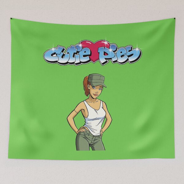 Item preview, CutiePie #174 - Army girl with barbed wire tattoo designed and sold by CutiePiesArt.