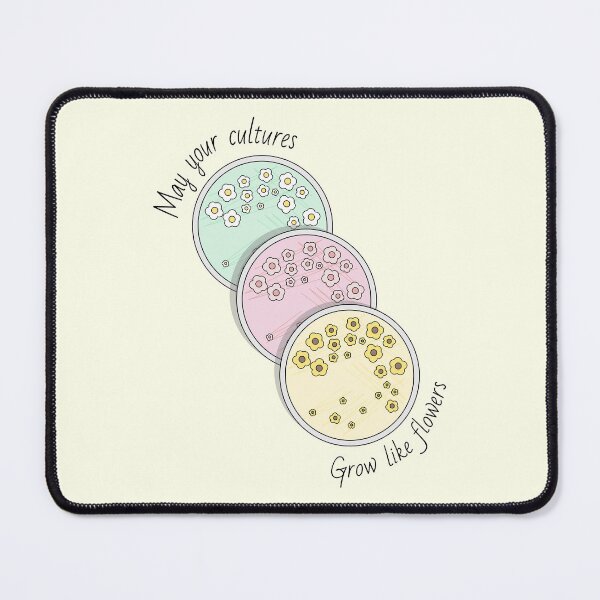 Item preview, Flower agar plates: May your cultures grow like flowers designed and sold by MicroMarket.