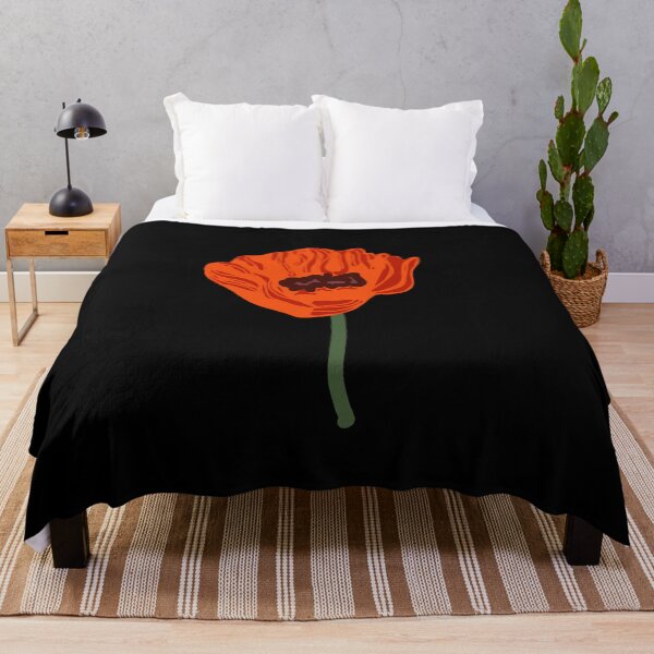 Item preview, A single poppy flower red designed and sold by vibeno1.