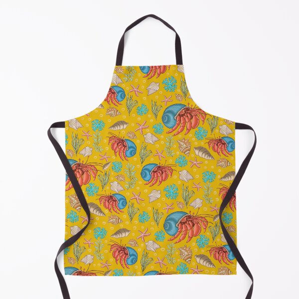 Item preview, Hermit crab, sea creatures in yellow designed and sold by Abizola.