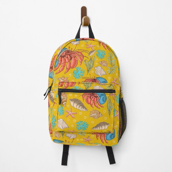 Item preview, Hermit crab, sea creatures in yellow designed and sold by Abizola.