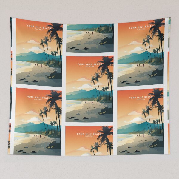 Item preview, Four Mile Beach Australia Coastal Bliss designed and sold by NeuralVibe.