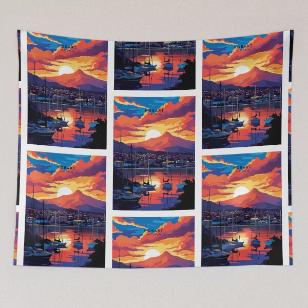 Item preview, Hobart Australia Harbor Haven designed and sold by NeuralVibe.