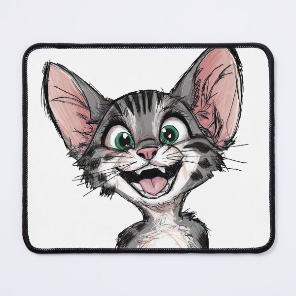 Item preview, Joyful Kitten Portrait designed and sold by FatGiantCat.