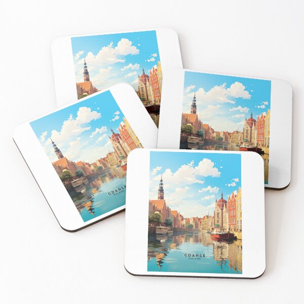 Item preview, Gdańsk Poland Historic Harbor designed and sold by NeuralVibe.