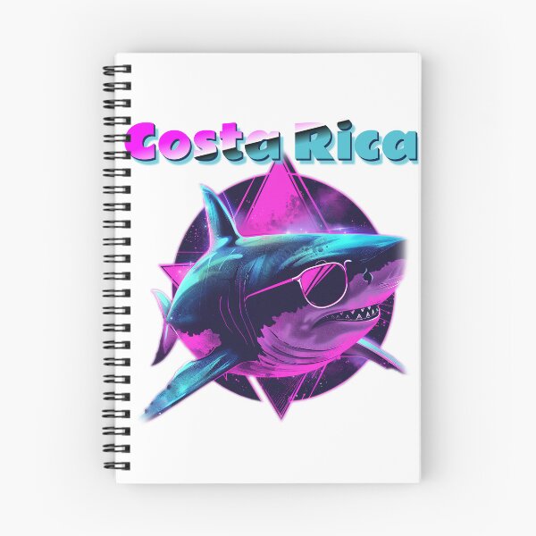Item preview, Retro Neon Shark Costa Rica  designed and sold by JungleJava.