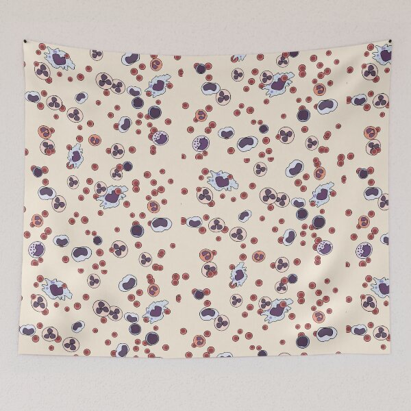 Item preview, Blood smear pattern (Tan) designed and sold by MicroMarket.
