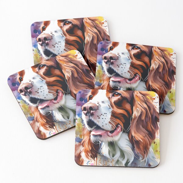 Item preview, Welsh Springer Spaniel - Watercolour-style Dogs designed and sold by Country-Artist.