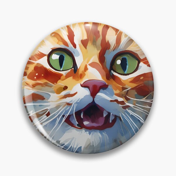 Item preview, Happy Ginger Cat - Watercolour-style Pets designed and sold by Country-Artist.