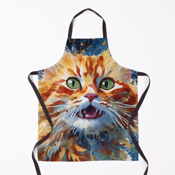 Item preview, Happy Ginger Cat - Watercolour-style Pets designed and sold by Country-Artist.