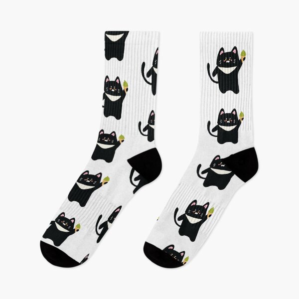 Item preview, Ice Cream Black-White Cat designed and sold by Jasmine Lu.