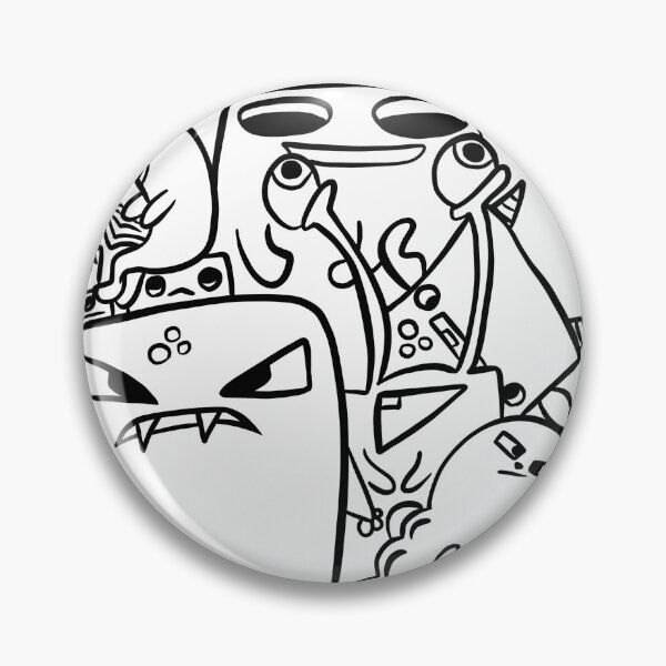 Item preview, Doodle art funny and crazy characters lineart designed and sold by Crazy4Graphics.