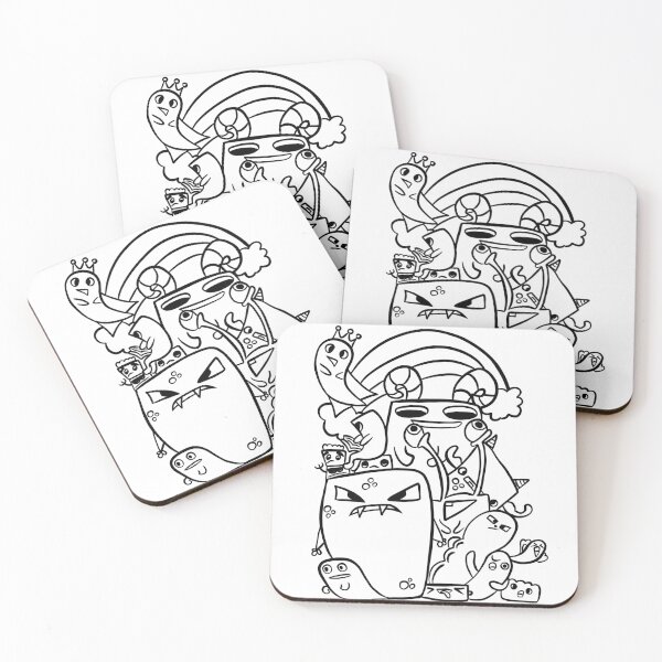 Item preview, Doodle art funny and crazy characters lineart designed and sold by Crazy4Graphics.