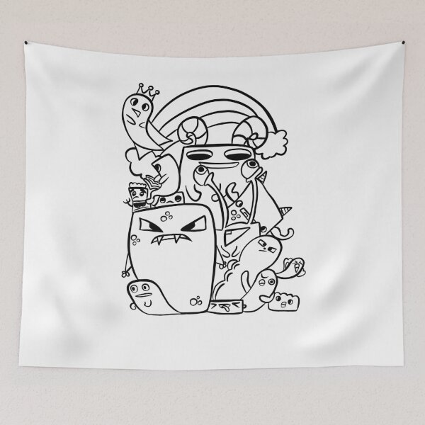 Item preview, Doodle art funny and crazy characters lineart designed and sold by Crazy4Graphics.