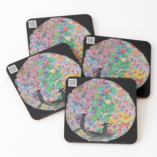 Item preview, Flower moon - watercolor planet collection designed and sold by bv-art.