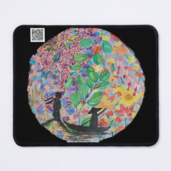 Item preview, Flower moon - watercolor planet collection designed and sold by bv-art.
