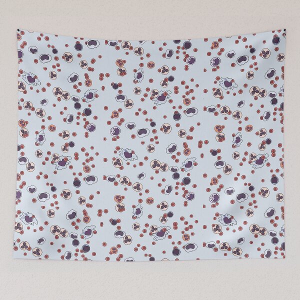 Item preview, Blood smear pattern (Blue) designed and sold by MicroMarket.
