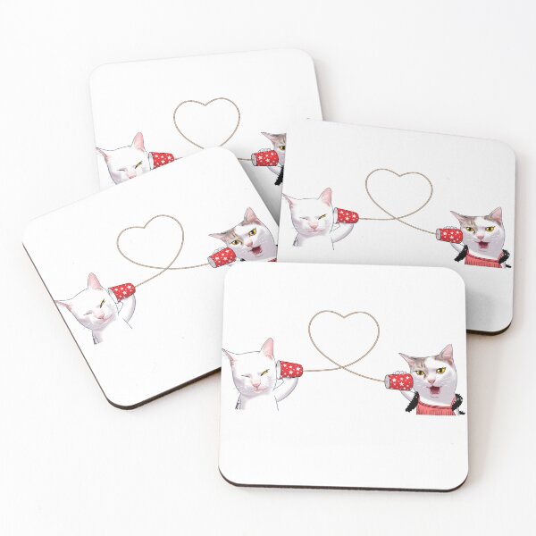 Item preview, Chic Cat Communication Cartoon Art designed and sold by Toss4pon.