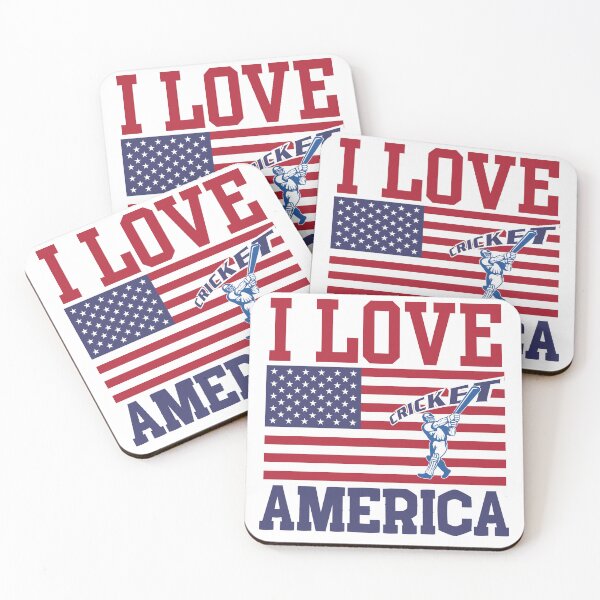 Item preview, I love cricket America  designed and sold by ShopTwentyFour.