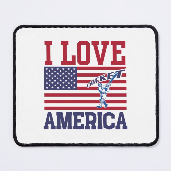 Item preview, I love cricket America  designed and sold by ShopTwentyFour.