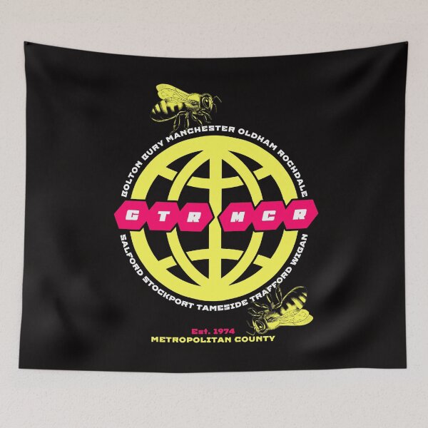 Item preview, Greater Manchester / GTR MCR - Metropolitan county and bees designed and sold by jimmy-digital.