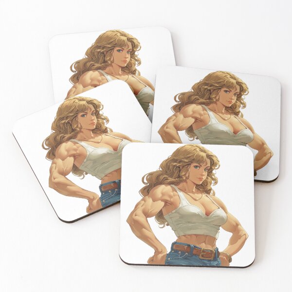 Item preview, Digital Painted Anime Muscle Girl designed and sold by MinimusDesigns.