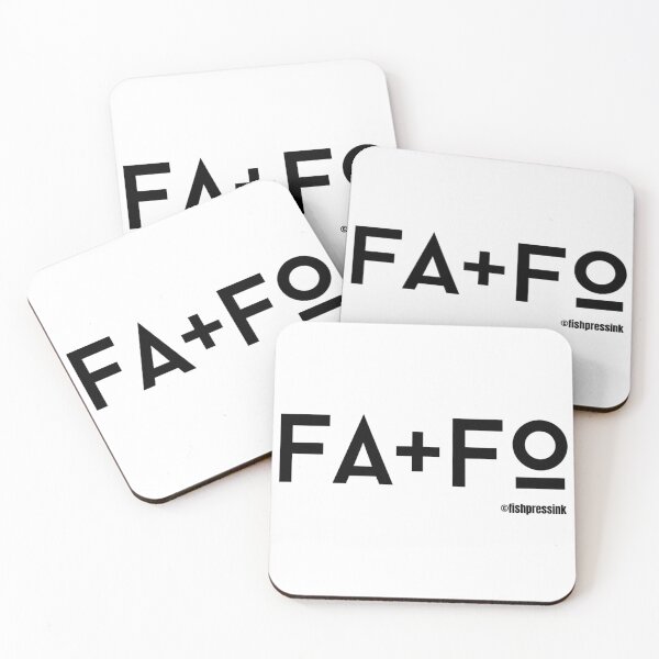 Item preview, fapfo  text graphic v2 white background designed and sold by fishpressink.