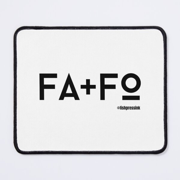 Item preview, fapfo text graphic v2 white background designed and sold by fishpressink.