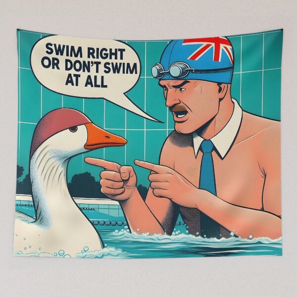 Item preview, Swim right or don't swim at all designed and sold by Busaab.