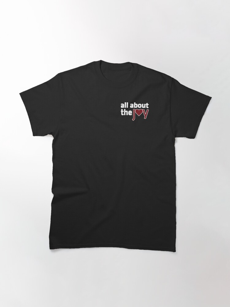 Thumbnail 3 of 7, Classic T-Shirt, All About The Joy LOGO Livestream Podcast Wht  designed and sold by carmenlezeth.